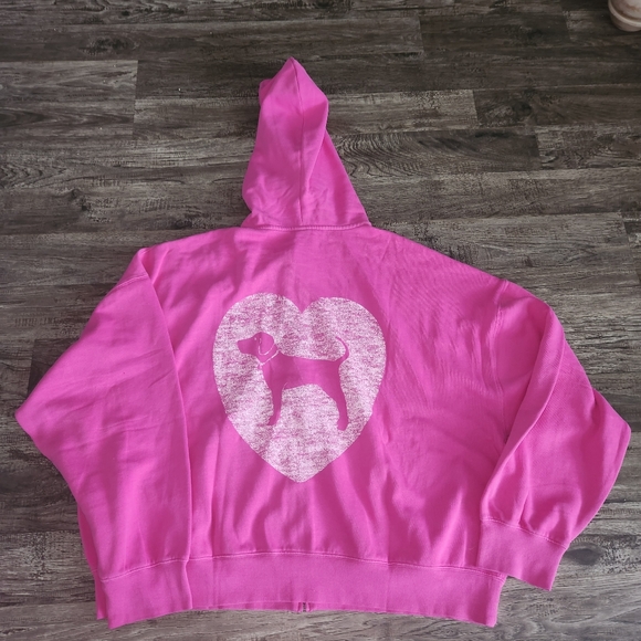 Victoria's Secret Full Zip Campus Hoodie - Picture 2 of 8